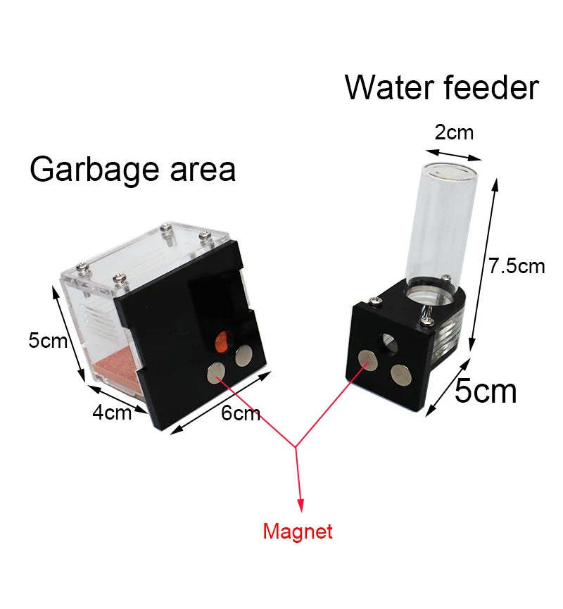 Concrete Ant Farm with Water Tower + Garbage Area