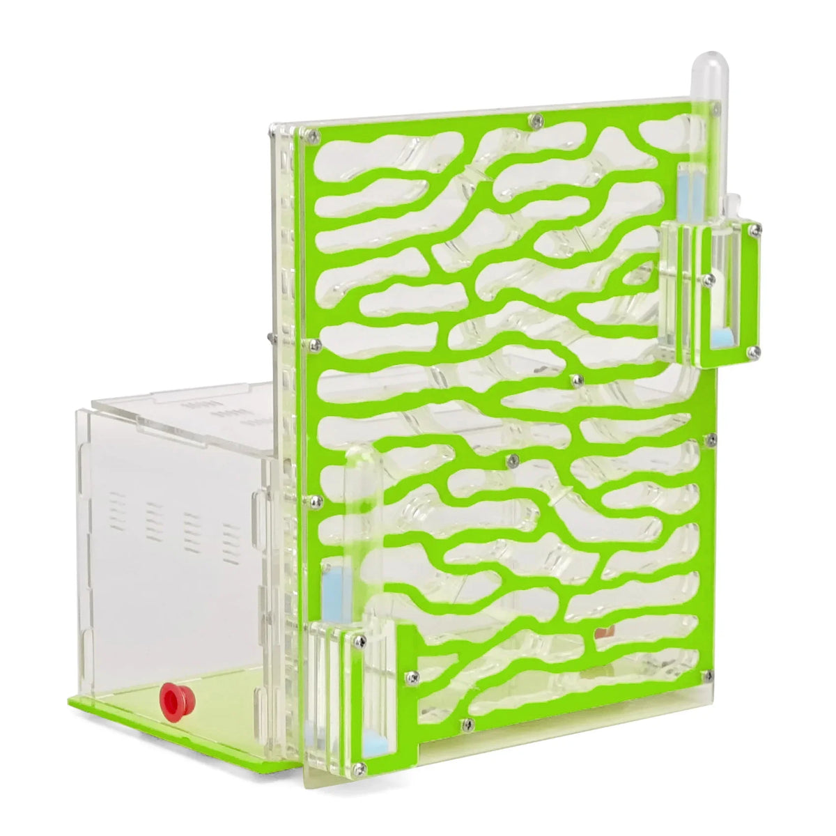 Acrylic ant castle protective shipping box and packaging detail