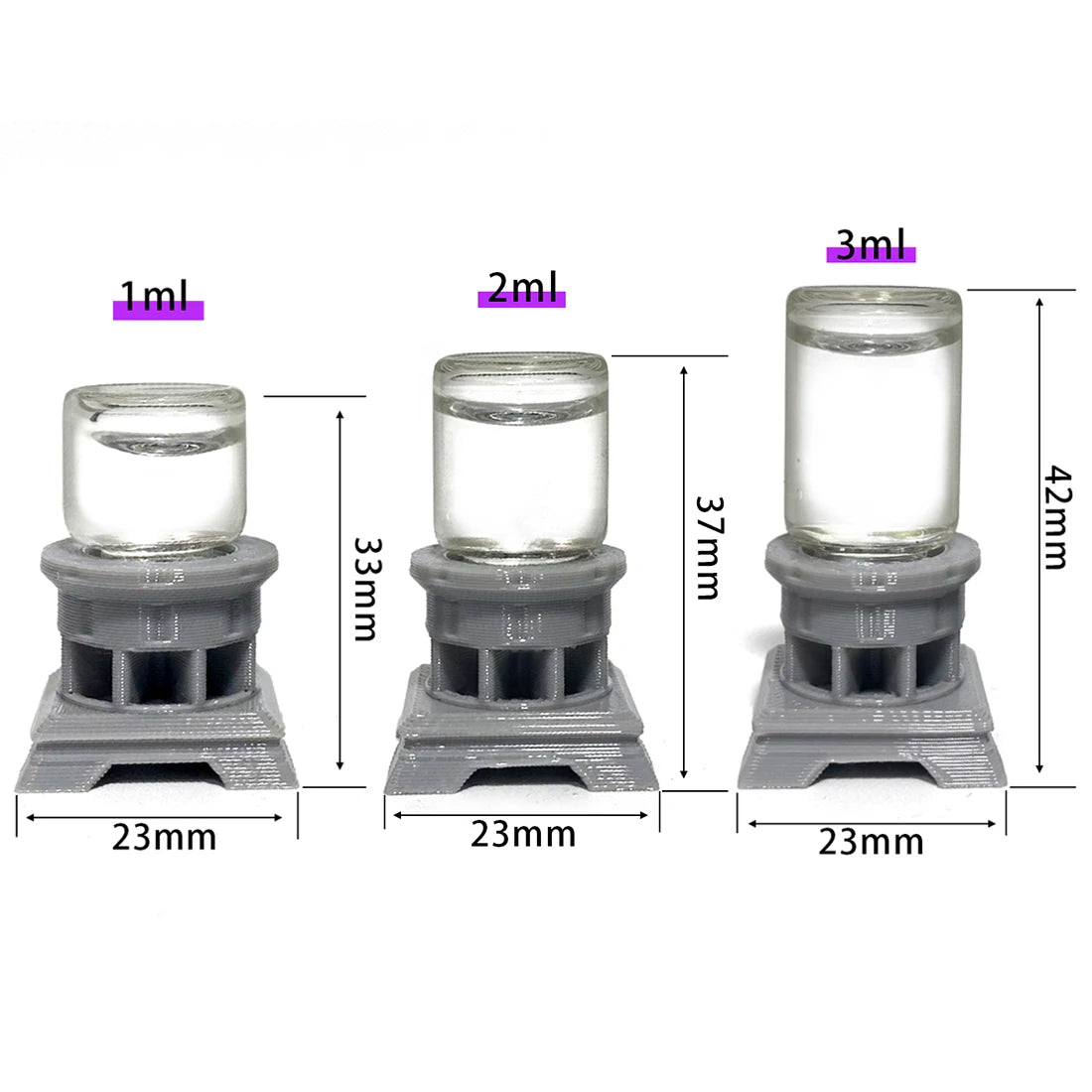 Glass ant waterer 3ml filled with honey water for small ant colony