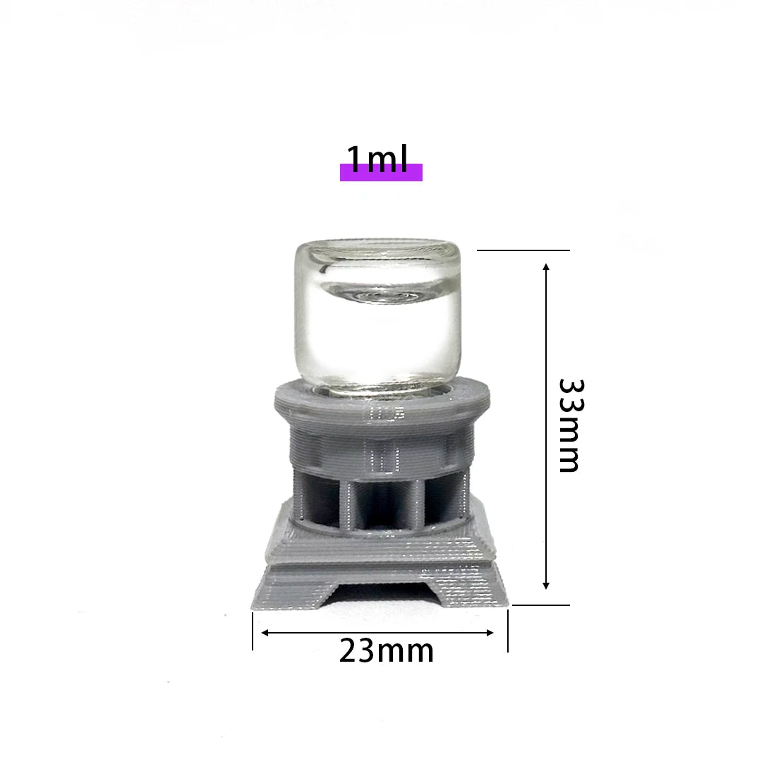 Ant workers drinking safely from glass waterer feeder narrow neck