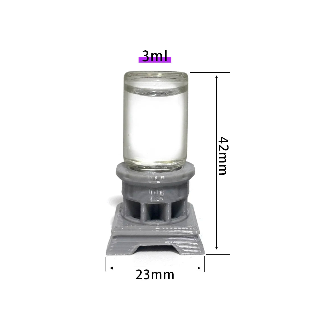 Glass Ant Waterer Feeder: 1ml to 30ml, no-drown design