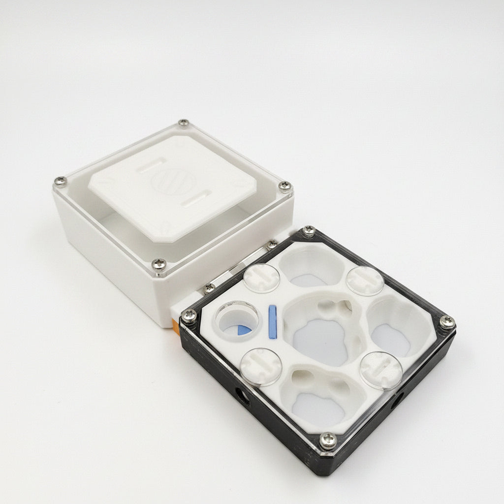 3D-printed internal gallery structure of acrylic ant nest, rounded channels for big-headed ants