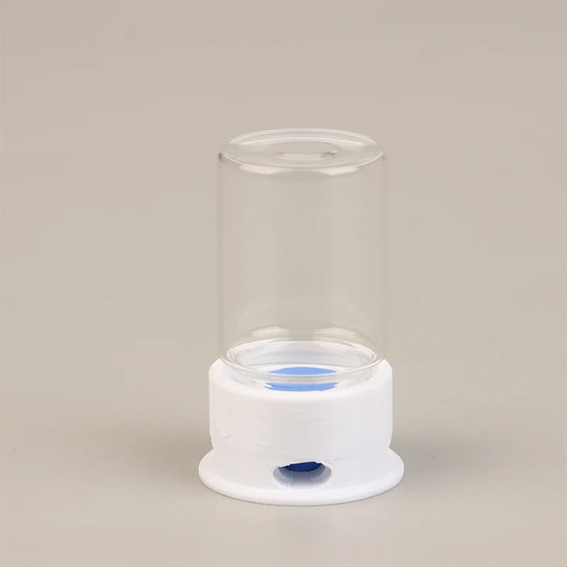 Glass ant water feeder packaging with protective padding for safe transit