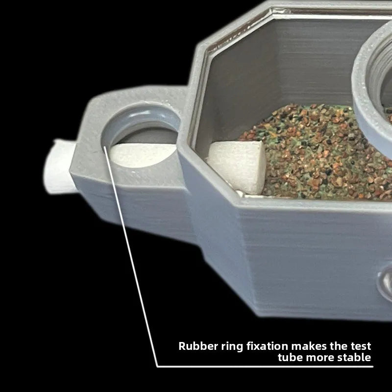 3D printed Sparrow 1 ant nest top-down view of multi-chamber layout