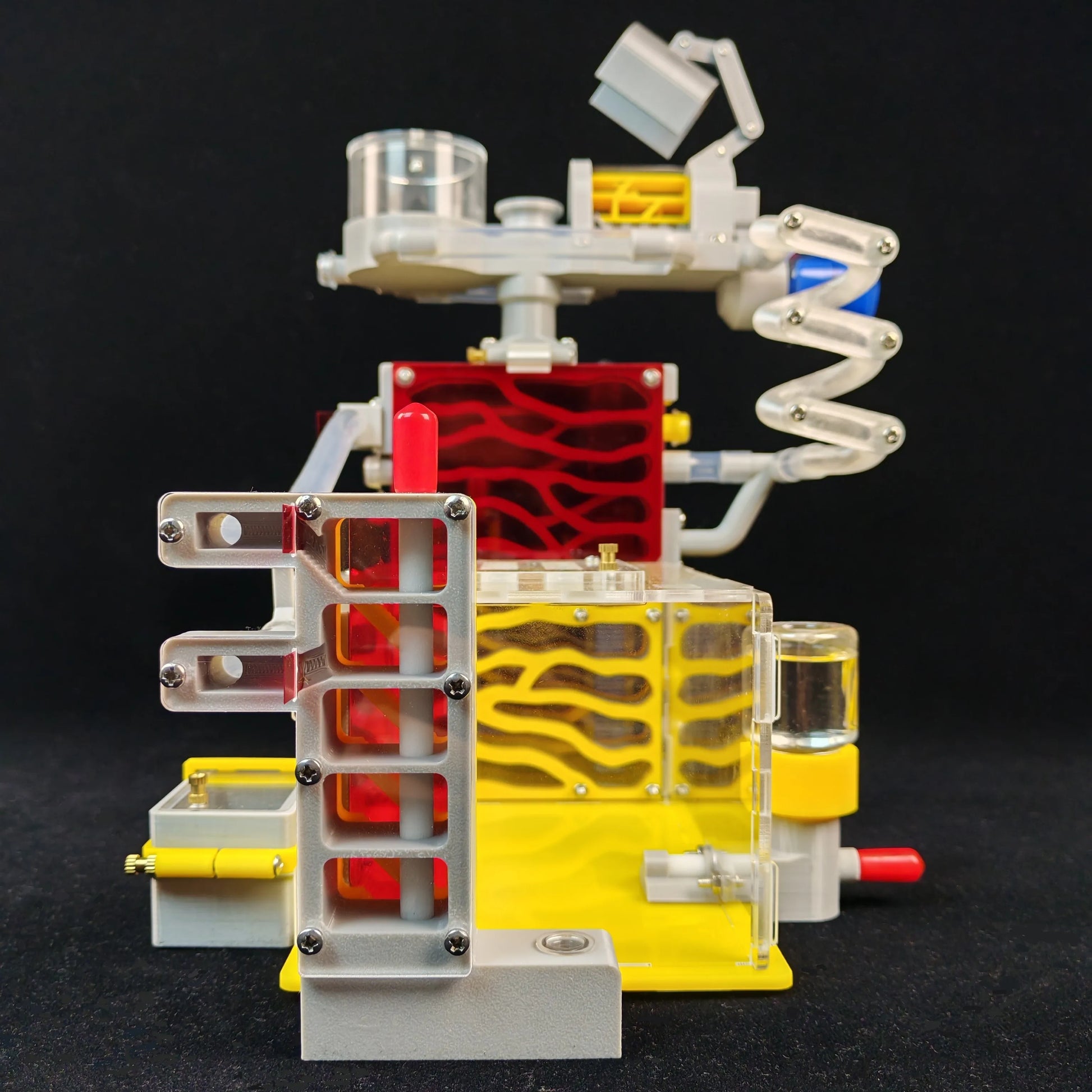 Acrylic ant farm 3D-B1 water tower and cotton column humidity system close-up