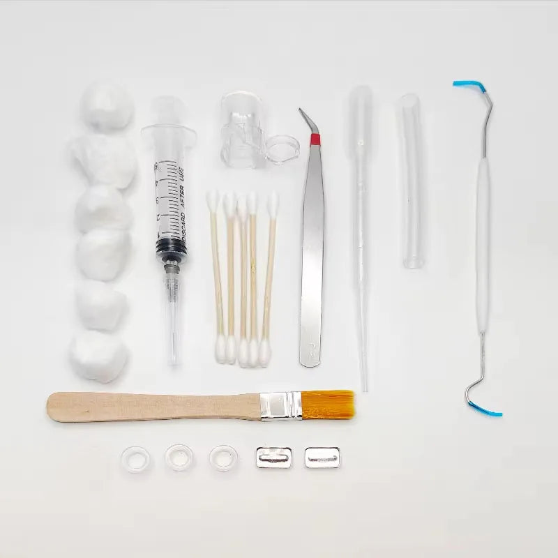 5 ml syringe and water feeder from ant farm beginner toolkit close-up