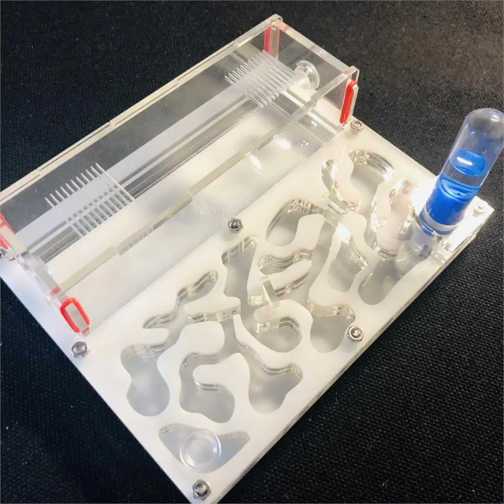 Acrylic ant farm 150x110mm packaging and unboxing contents