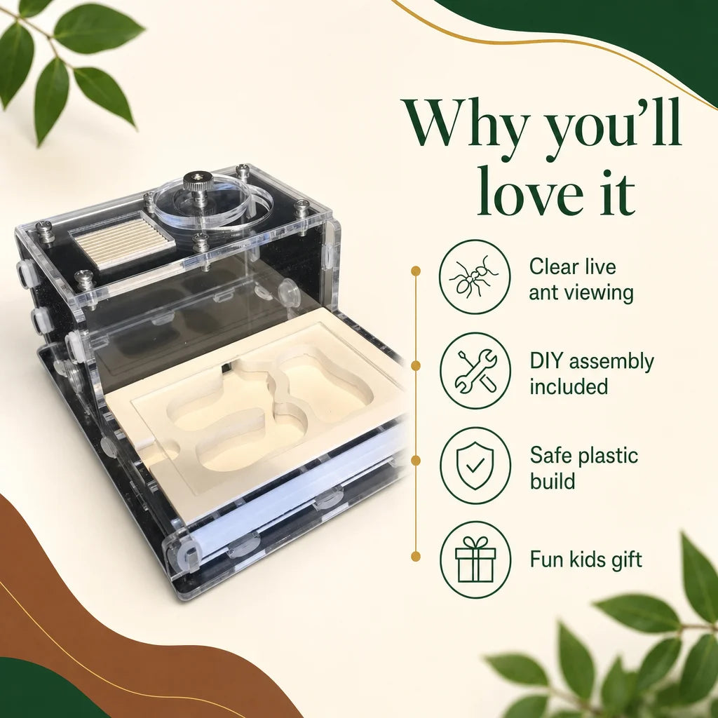Key benefits of the flat plaster ant nest for kids DIY formicarium