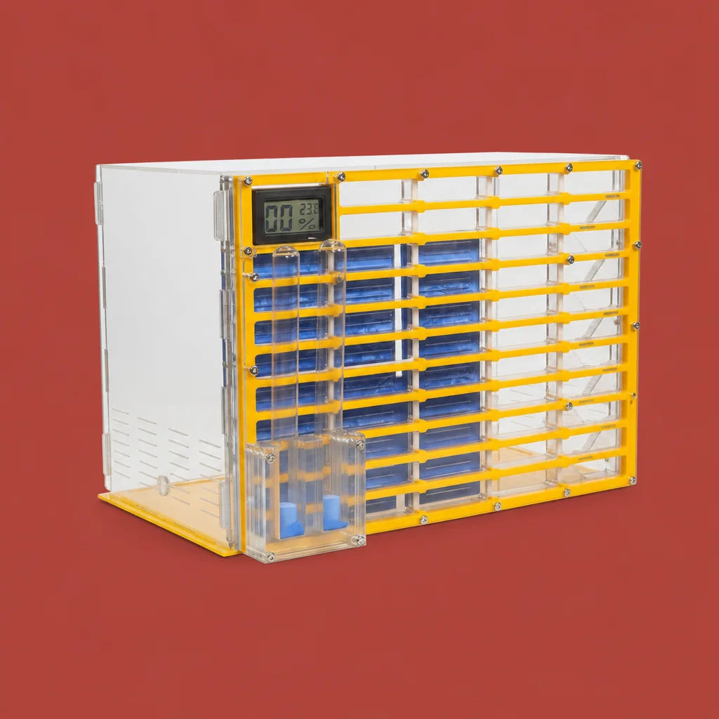 King Size 11-layer large acrylic ant farm front view, 30x20.5x20 cm