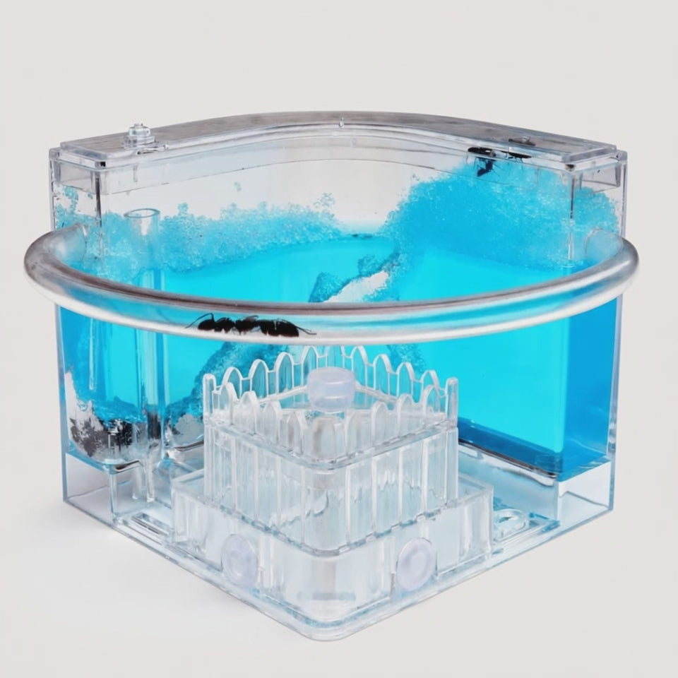 Ant Workshop Roller Coaster Ecology Sand Nest Estate Ant Castle Home Farm Pet Toy Ant Nest Queen : rotation 360